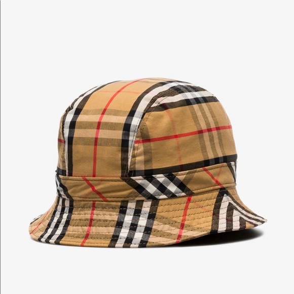 Vintage Burberry multicolored check bucket… - Picture 2 of 3